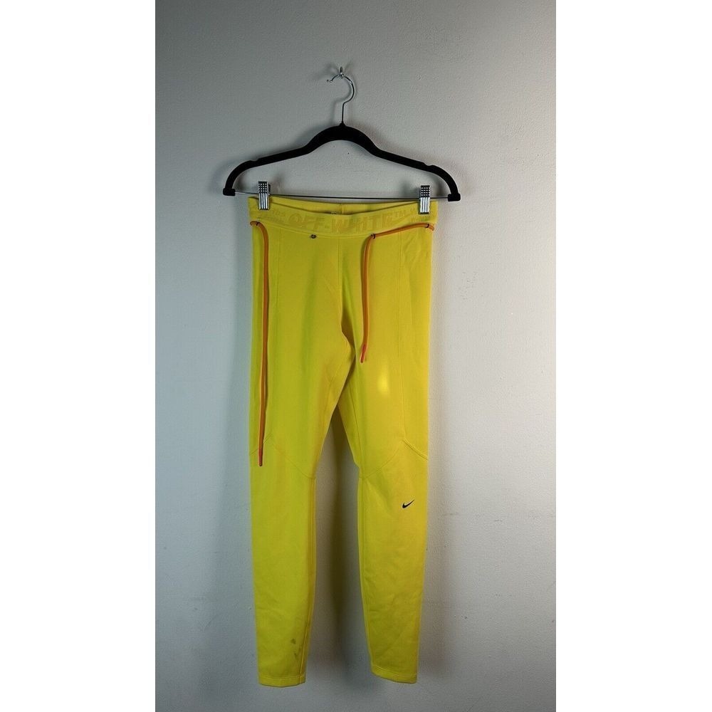 Womens NIKE x OFF-WHITE SS20 NRG Tights Gyakusou In Yellow Size Small‎